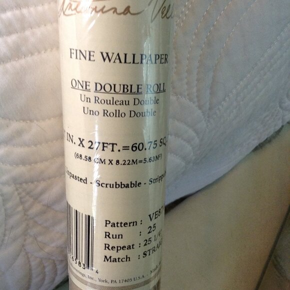 NOS Antonia Vella Geometric Gold/Silver Wallpaper; Contemporary, Quality, Bold - Picture 4 of 4
